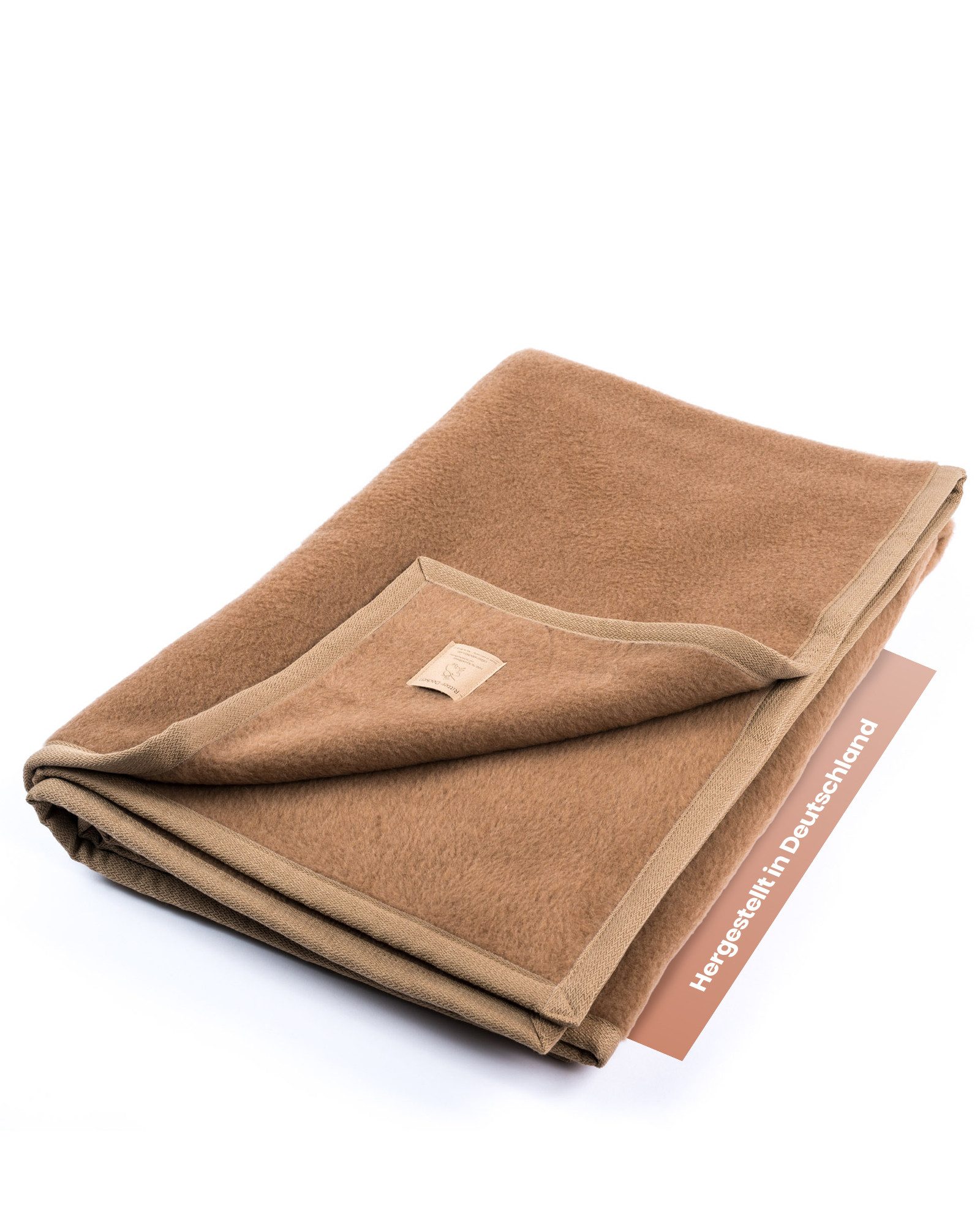 Wohndecke Premium Kamelhaardecke Maharadscha aus 100 % Kamelhaar naturbelassen, Ritter Decken, Wolldecke, 100% Kamelhaarwolle, Tagesdecke, weitere Größen