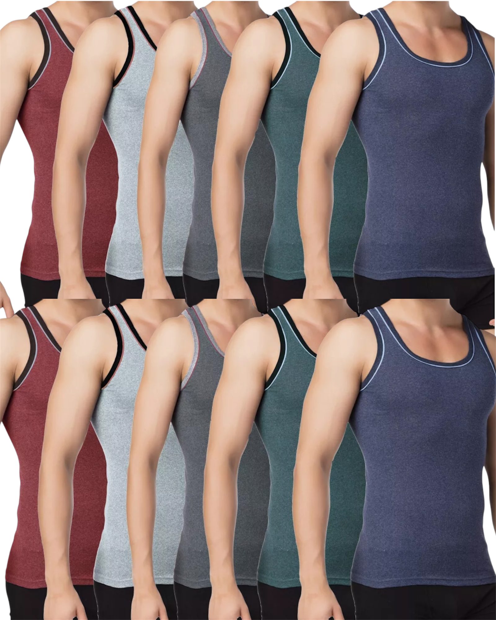 DDOnlineShop Unterhemd Tank Top Achselshirt für Herren Unterhemd (Spar-Set, günstig online kaufen