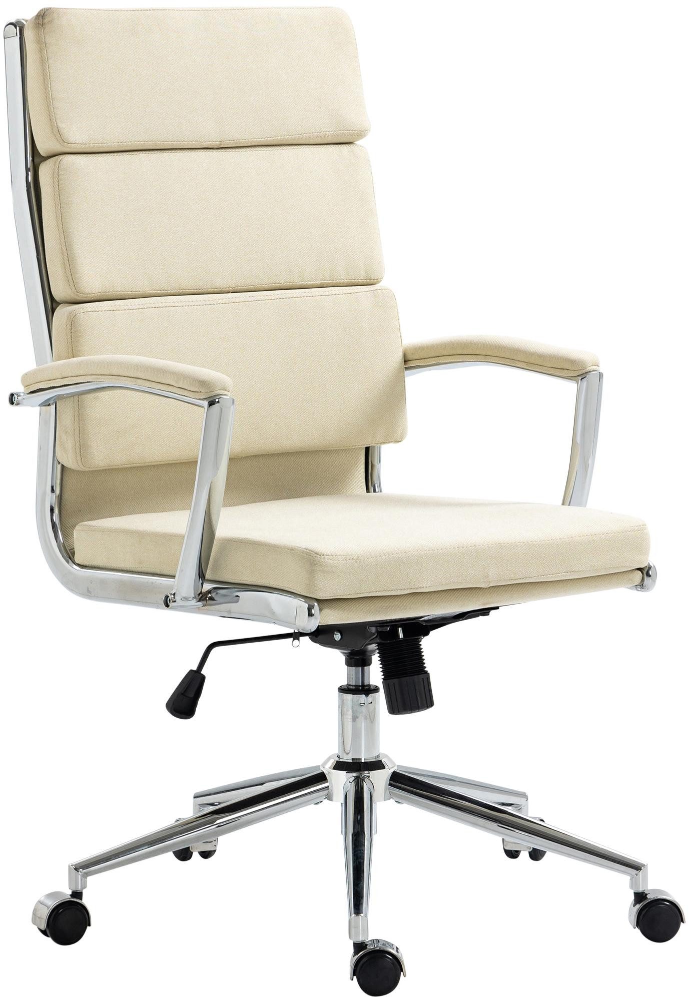 furnicato Bürostuhl Cleveland 107-115x61x65 cm creme (1 St)