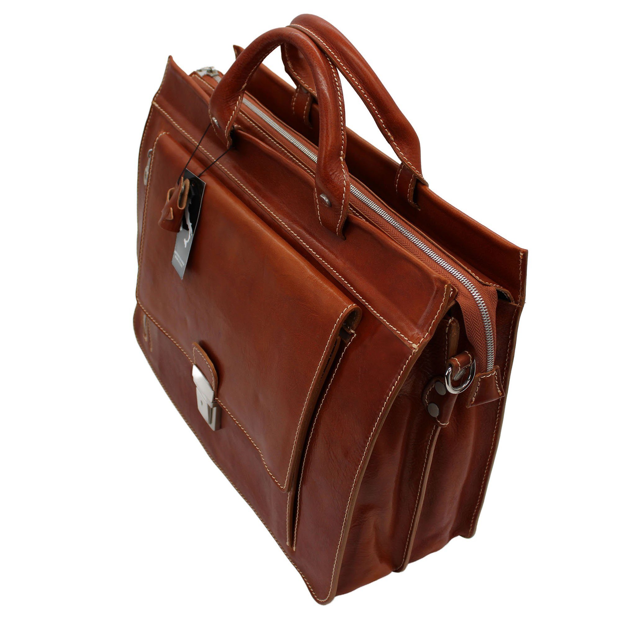 Handmade Leder, ANDREA Italy Anwaltstasche, Business Cuoio Aktentasche bupell in Handtasche, gegerbtem pflanzlich aus