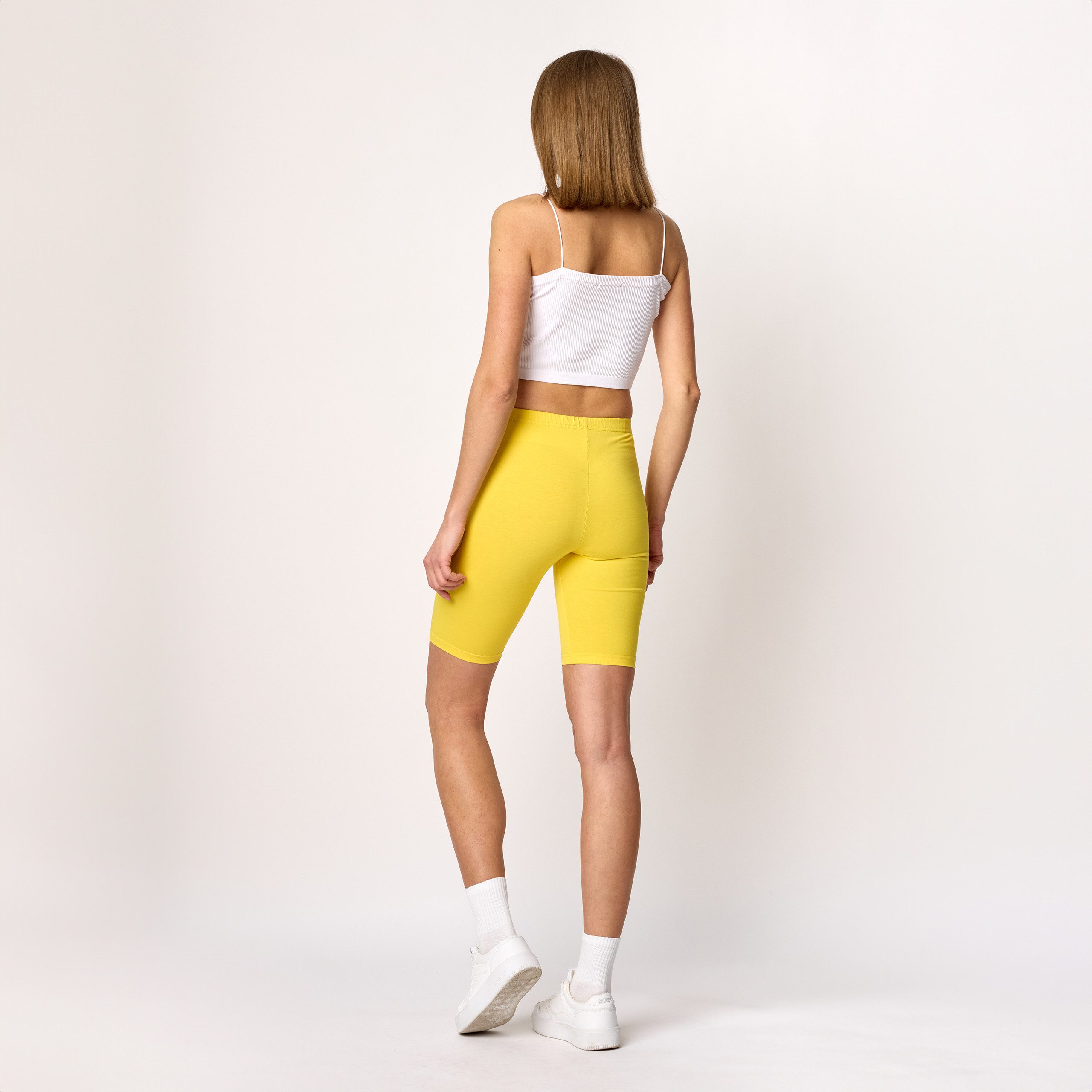 Merry Style Leggings Damen Kurze Hose aus Baumwolle MS10-200 (1-tlg) elastischer Bund – Bild 4 von 5