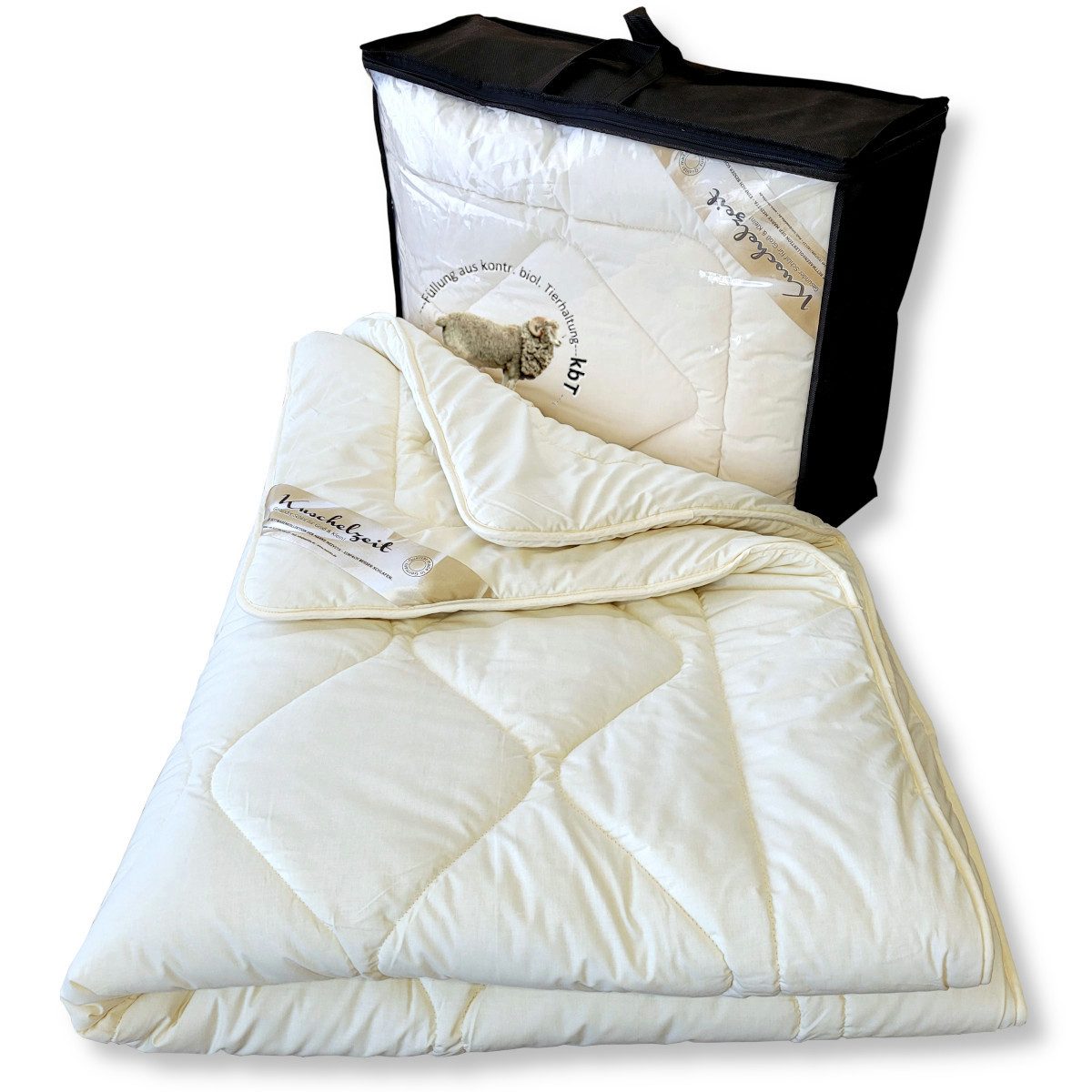 Meivita Naturhaarbettdecke Bio Merino Winterdecke kbA und kbT in 135x200 cm günstig online kaufen