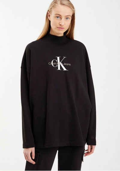 Calvin Klein Jeans Sweatshirt ARCHIVAL MONOLOGO MOCK NECK mit hohem Stehkragen