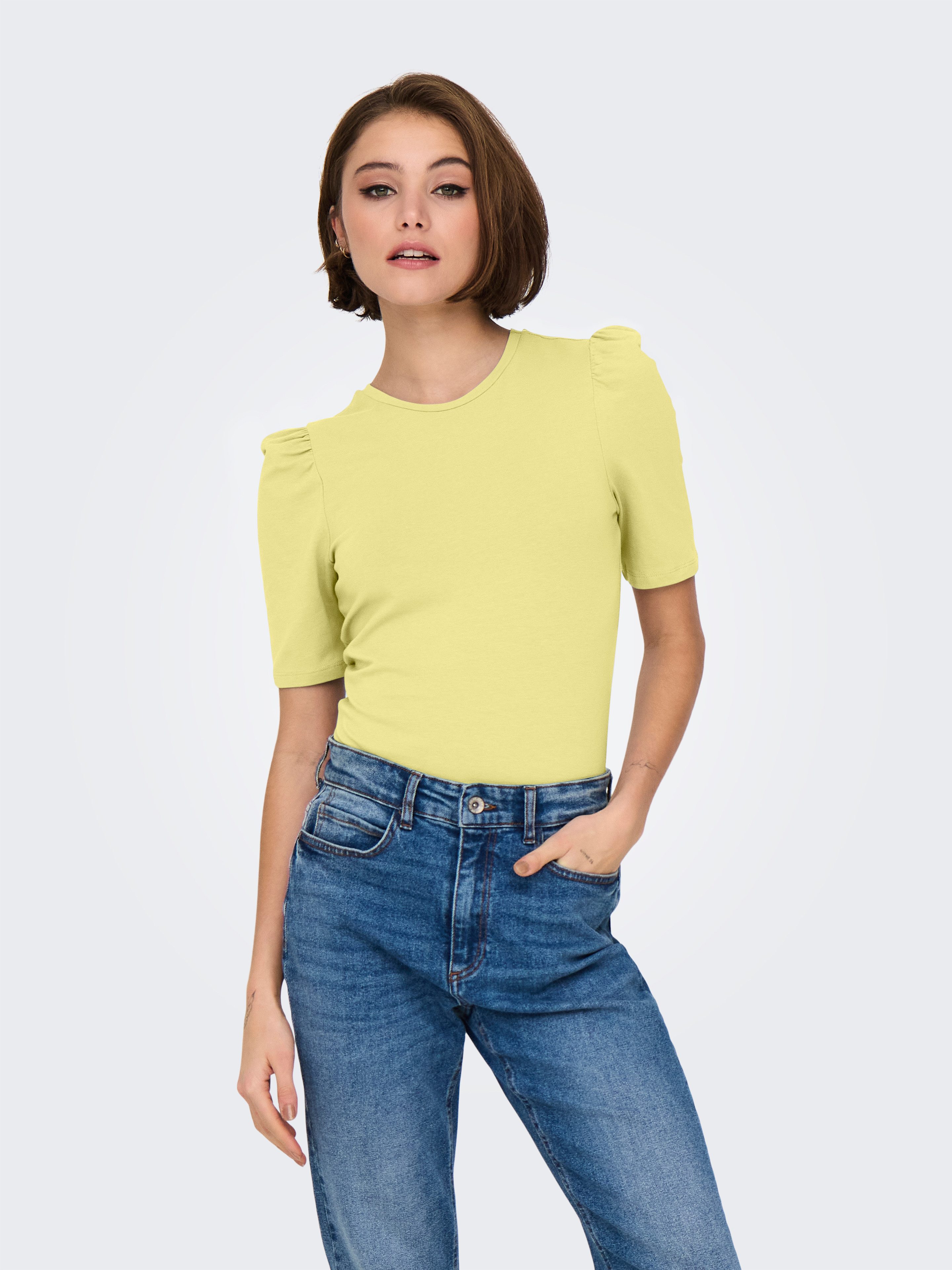 ONLY Kurzarmshirt ONLLIVE LOVE 2/4 PUFFTOP JRS NOOS