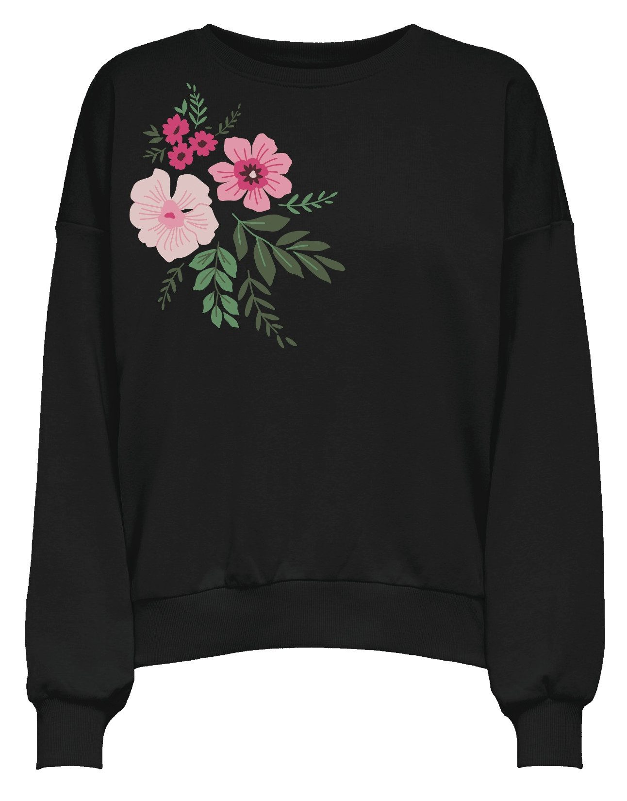 ONLY Sweatshirt ONLBROOKE L/S O-NECK FLOWER günstig online kaufen
