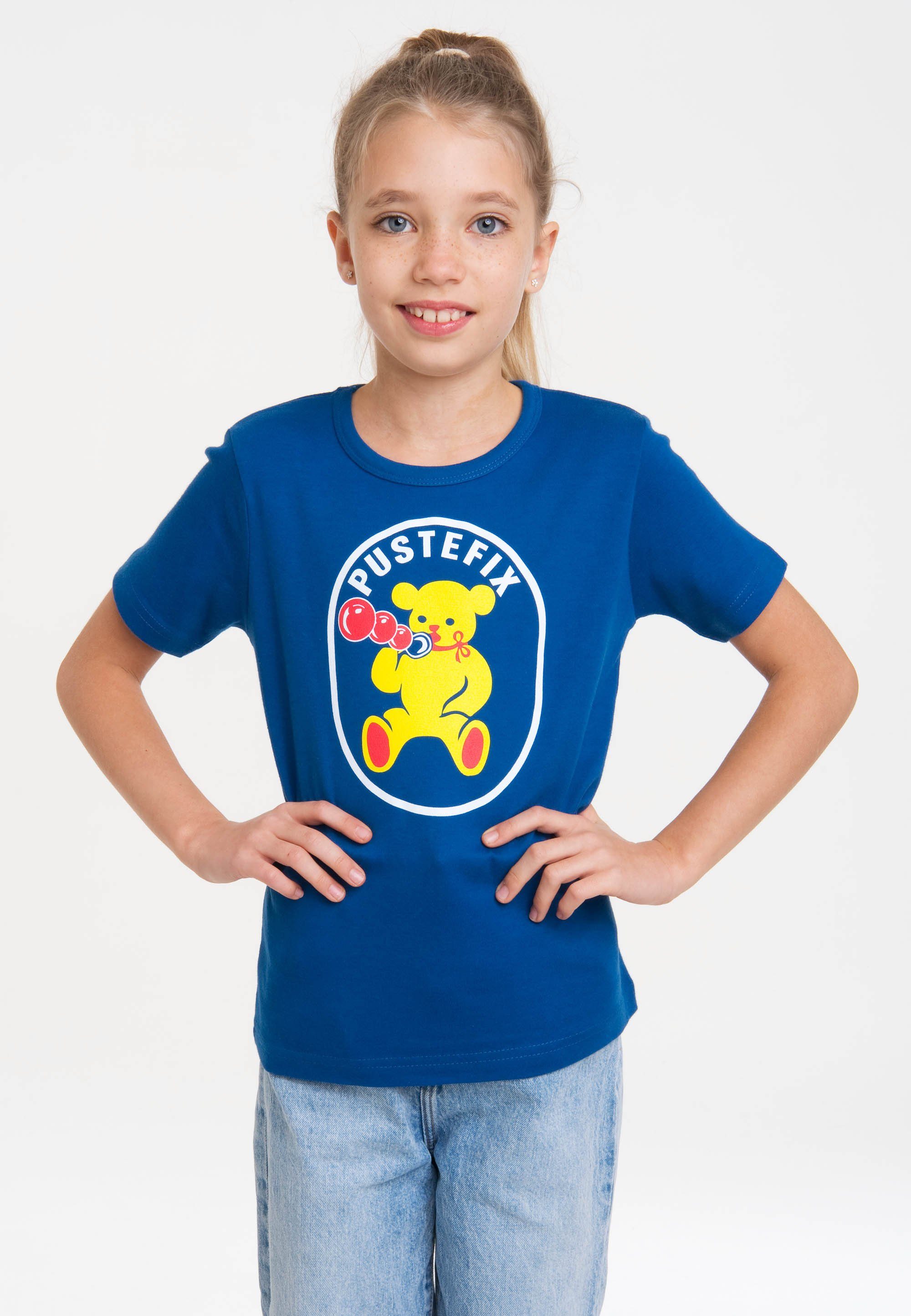 LOGOSHIRT T-Shirt Pustefix mit Seifenblasen-Frontdruck, Mit Rundhals und  erstklassigem, langlebigem Siebdruck | T-Shirts