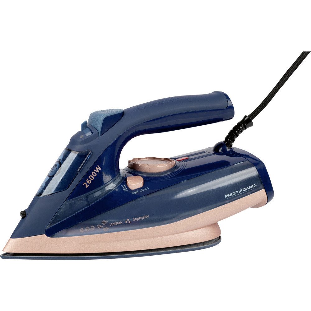 PROFI CARE Dampfbügeleisen PC-DB 3126, blau / rosé