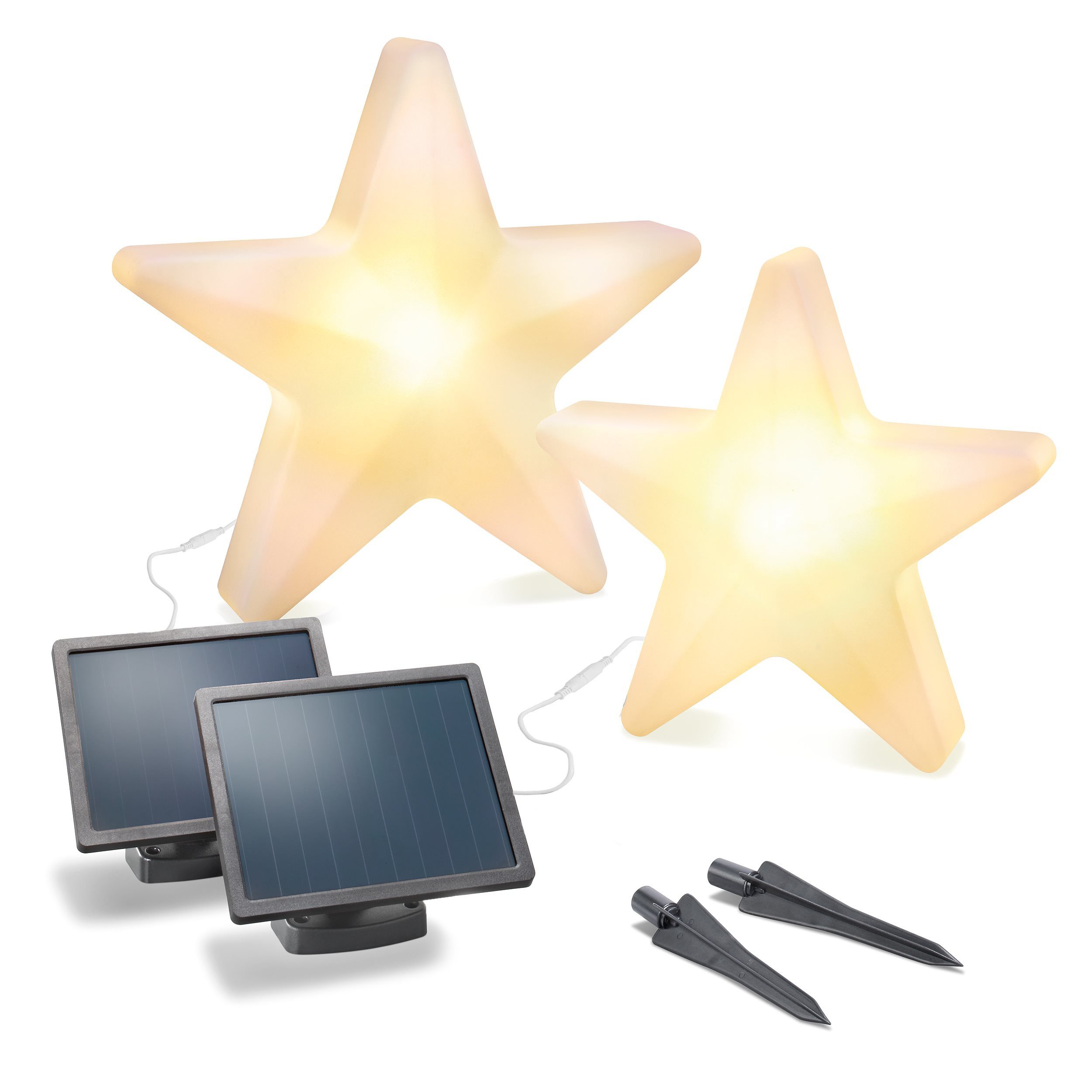 esotec LED Stern Solarleuchten Weihnachtssterne Leuchtsterne günstig online kaufen