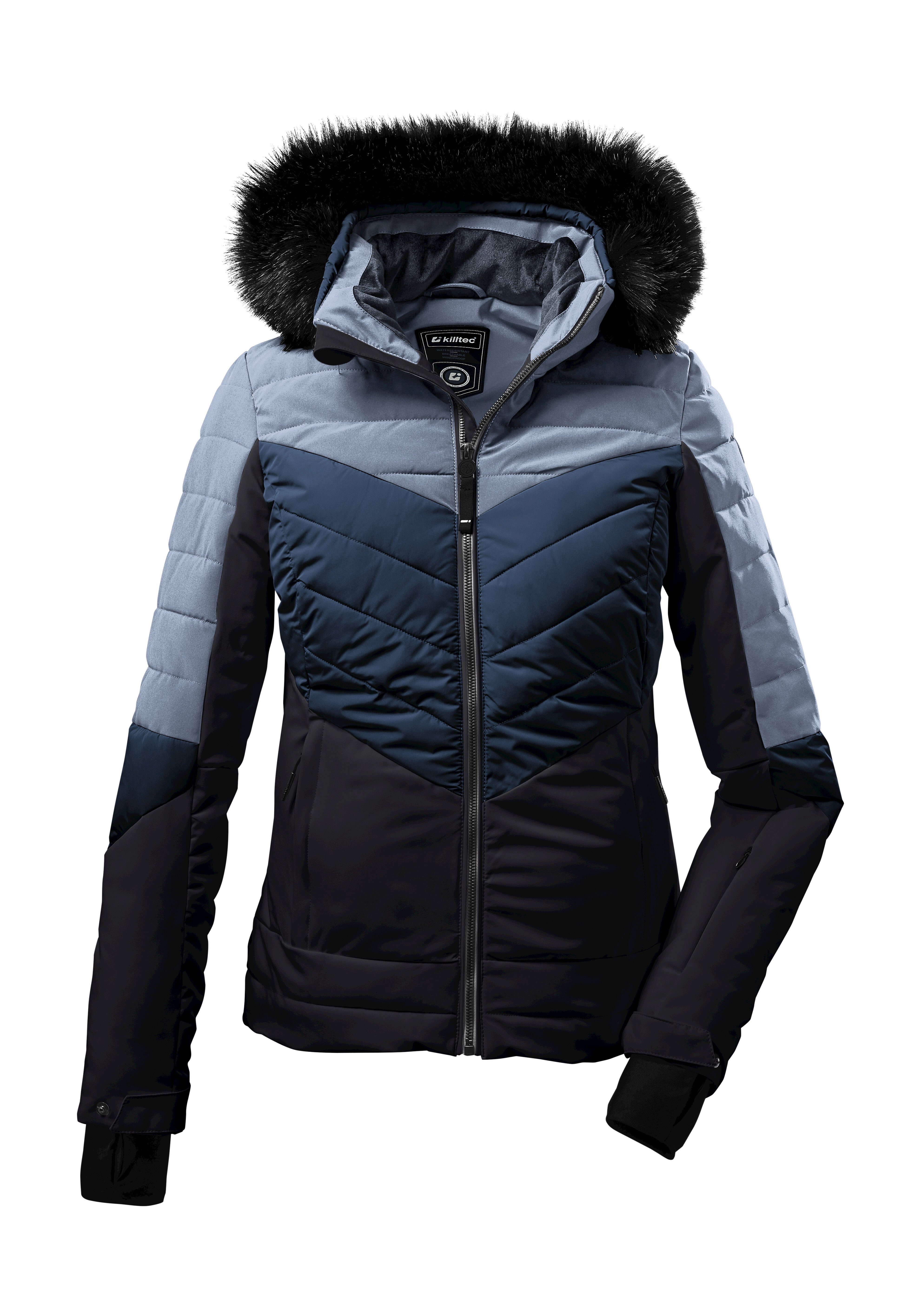 Killtec Skijacke KSW 250 WMN SKI QLTD JCKT Wind- und wasserabweisende Skijacke mit abnehmbarer Kapuze