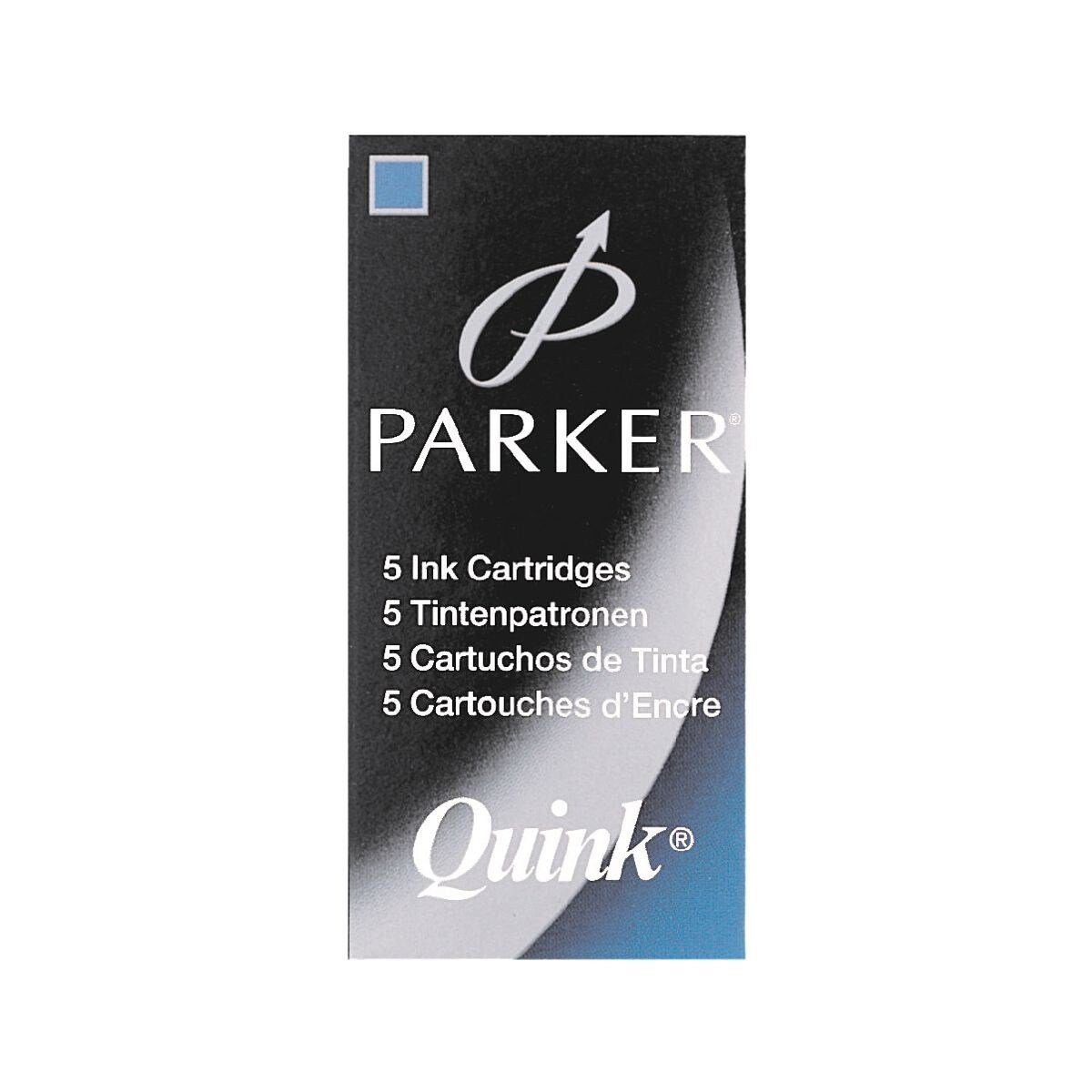Parker Quink Tintenpatrone (5-tlg., auswaschbar)