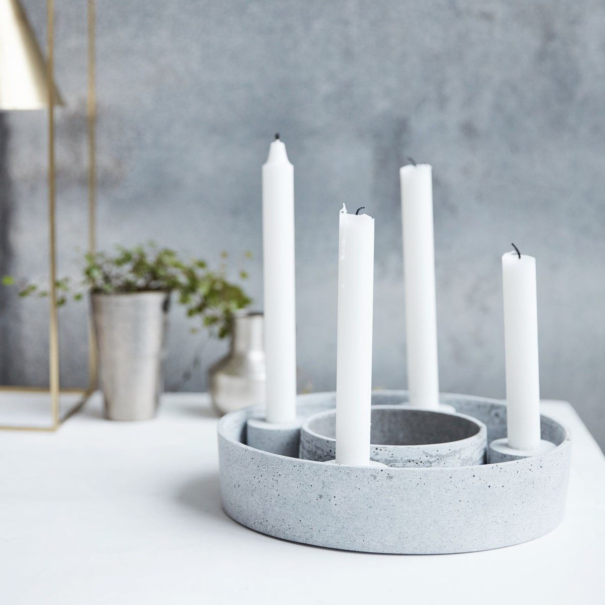 House Doctor Kerzenständer House Doctor Kerzenständer THE RING Grau, Ø26x6c günstig online kaufen