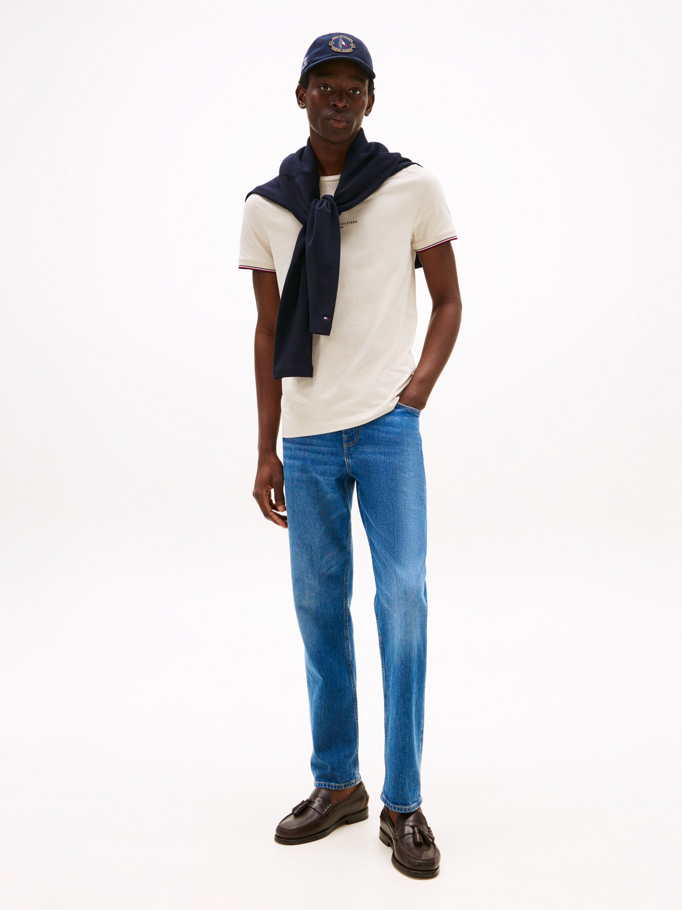 Tommy Hilfiger T-Shirt TOMMY LOGO TIPPED TEE günstig online kaufen