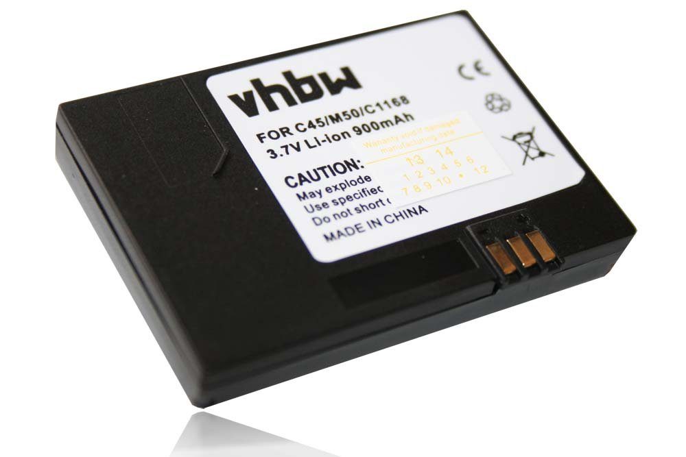 kompatibel mit 900 M50, (3,7 mAh C45, Smartphone-Akku MT50, Li-Ion Siemens V) C45i, vhbw A50
