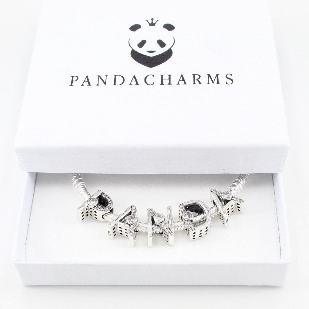 PANDACHARMS Charm Buchstabe Alphabet A-Z Block Buchstabe für Charm Armband, günstig online kaufen