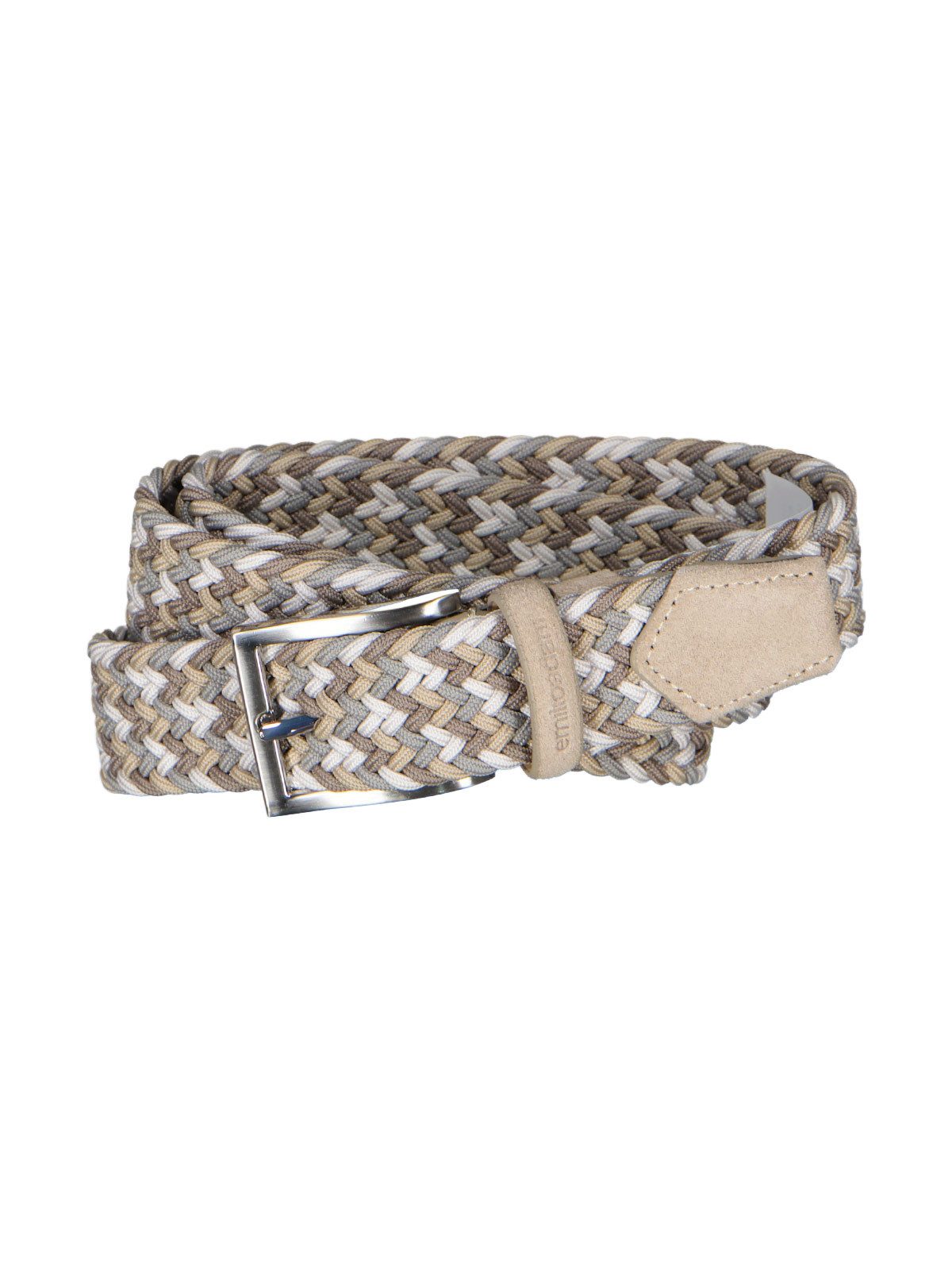 emilio adani Stoffgürtel Herren Gürtel, Beige