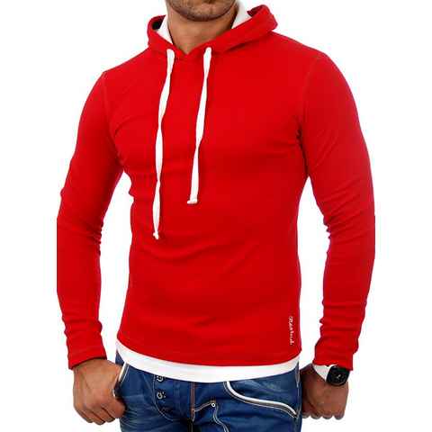 Reslad Sweatshirt Reslad Herren Kapuzen Sweatshirt RS-1003 (1-tlg) Kapuzensweatshirt Layer-Look