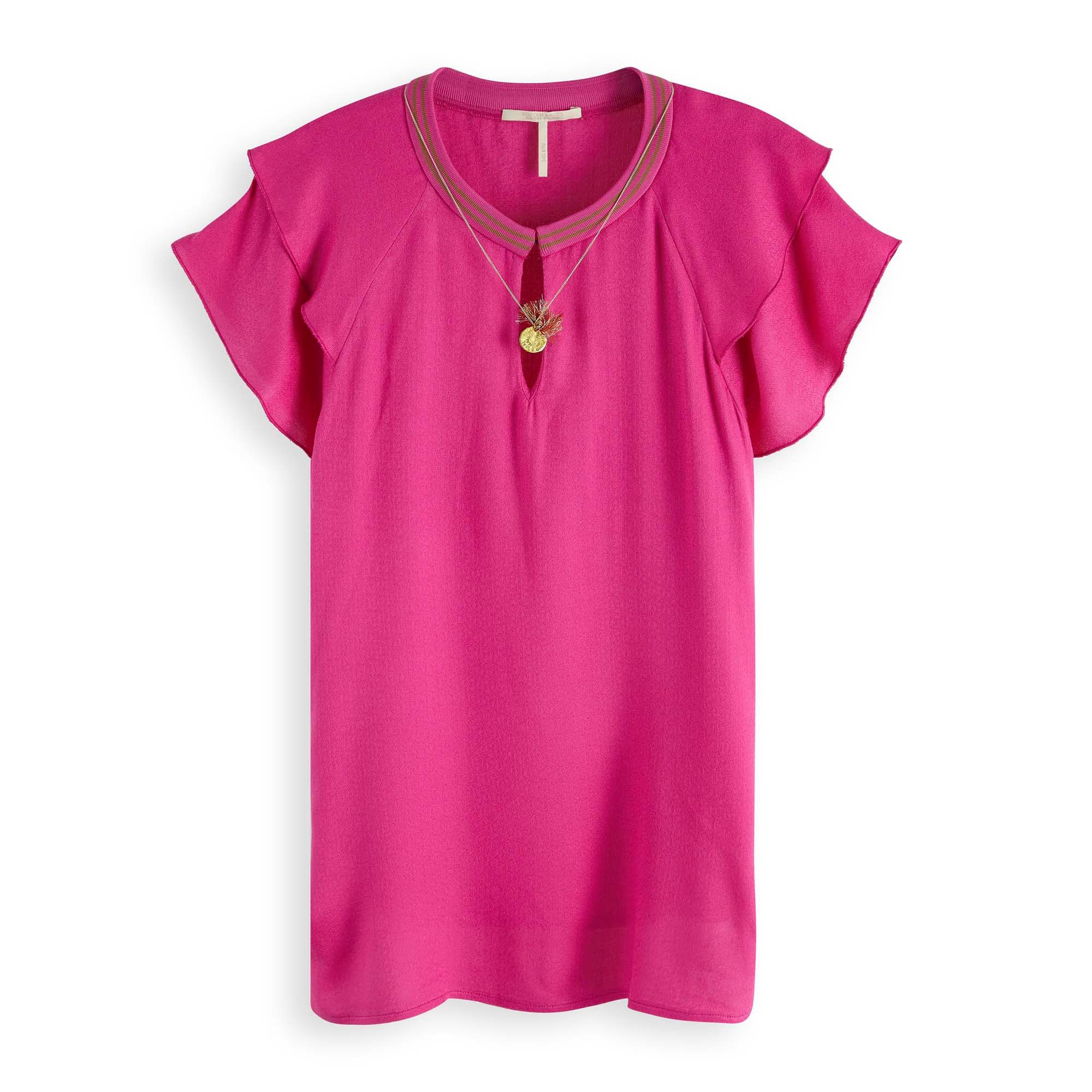 Tanktop Maison Scotch Damen Top Rayon Top With Sporty Rib 149820