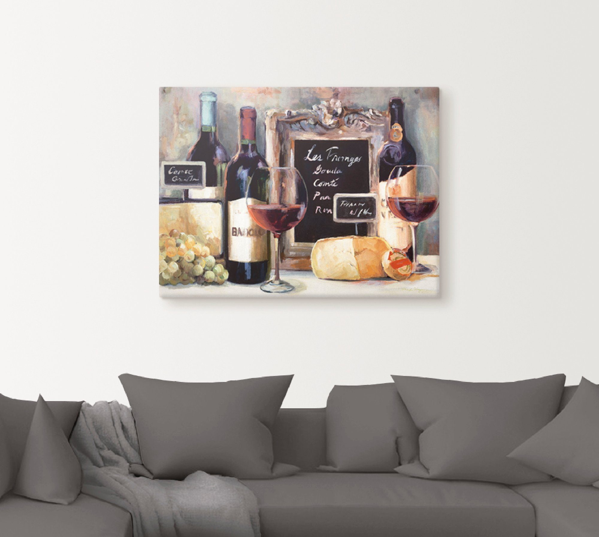 Artland Wandbild »Käse«, Getränke (1 Stück), in vielen Größen & Produktarten -Leinwandbild, Poster, Wandaufkleber / Wandtattoo auch für Badezimmer geeignet-kaufen