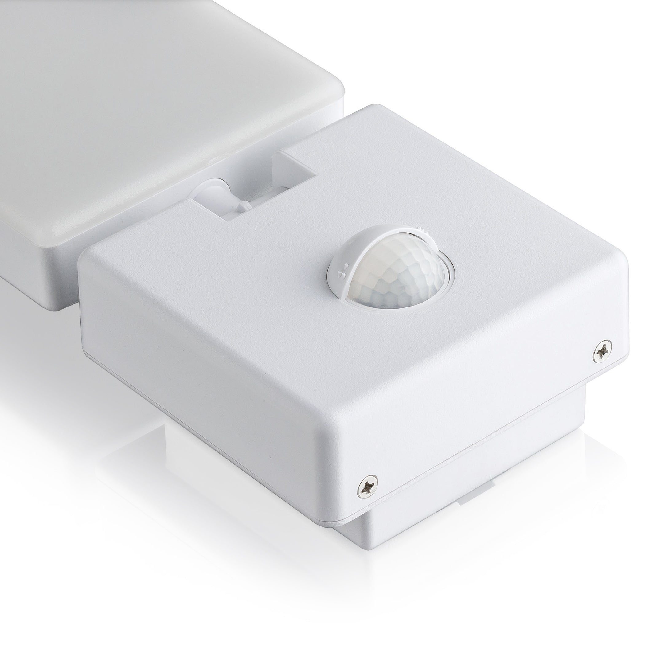 SEBSON Außen-Wandleuchte LED Außenleuchte Bewegungsmelder 9m/140° IP65, 15W 900lm kaltweiß, Kaltweiß, Bewegungsmelder programmierbar