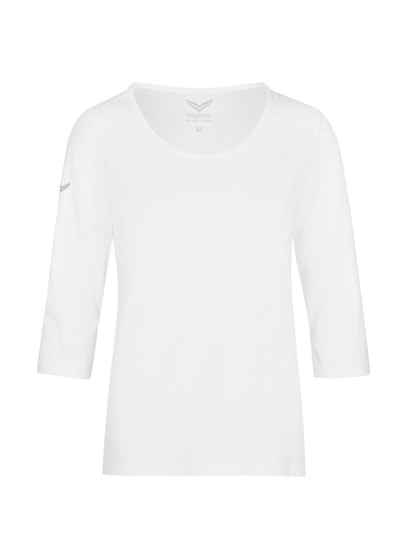 Trigema Rundhals-Shirt "TRIGEMA 3/4 Arm Shirt aus Biobaumwolle", (1 tlg.) günstig online kaufen