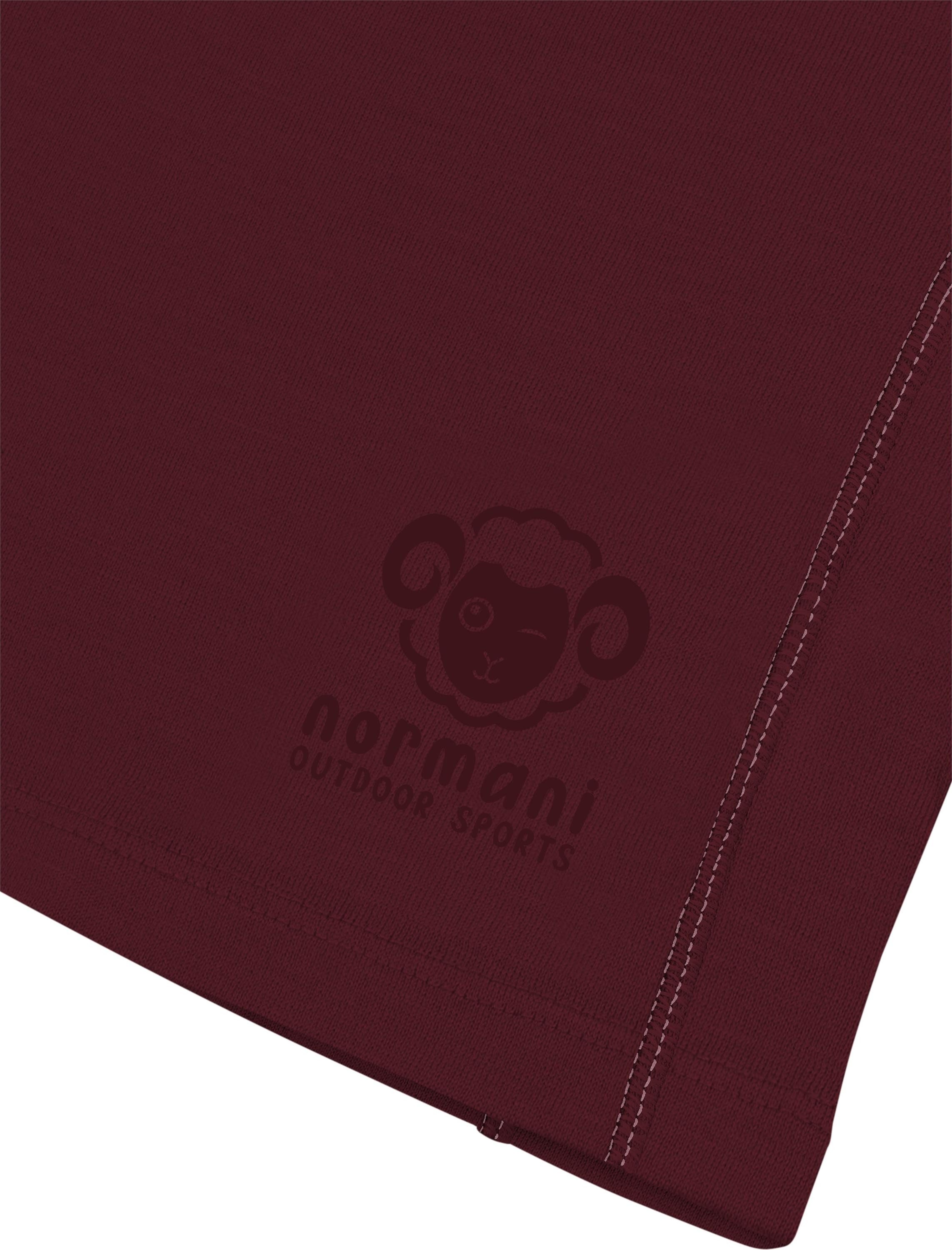 normani Funktionsshirt Kinder Merino Langarm mit 1/4 Zipper Nyapari Pullover mit Zip Skipullover aus 100 % Merinowolle