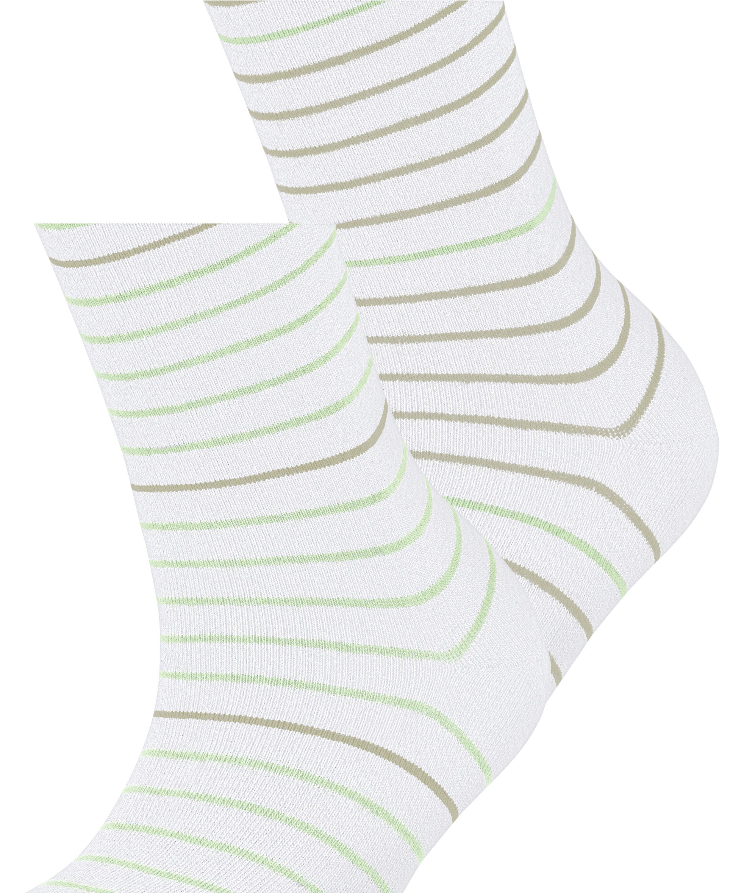 Fine (2-Paar) white (2100) Socken 2-Pack Esprit raw Stripe