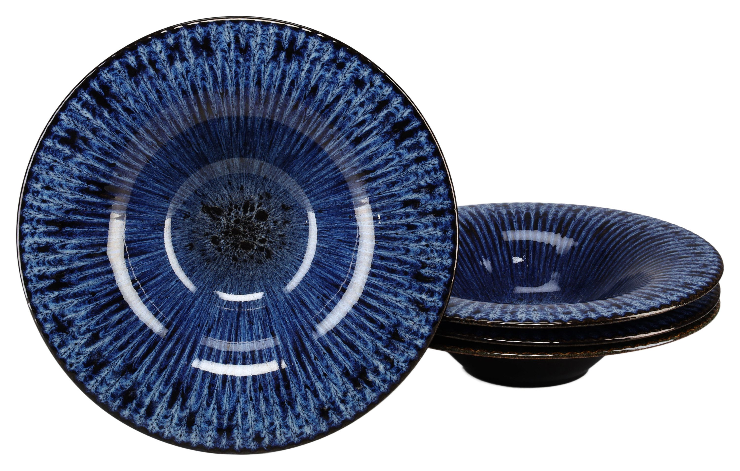 CreaTable Suppenteller Allegra Magic Blue, (4 St)