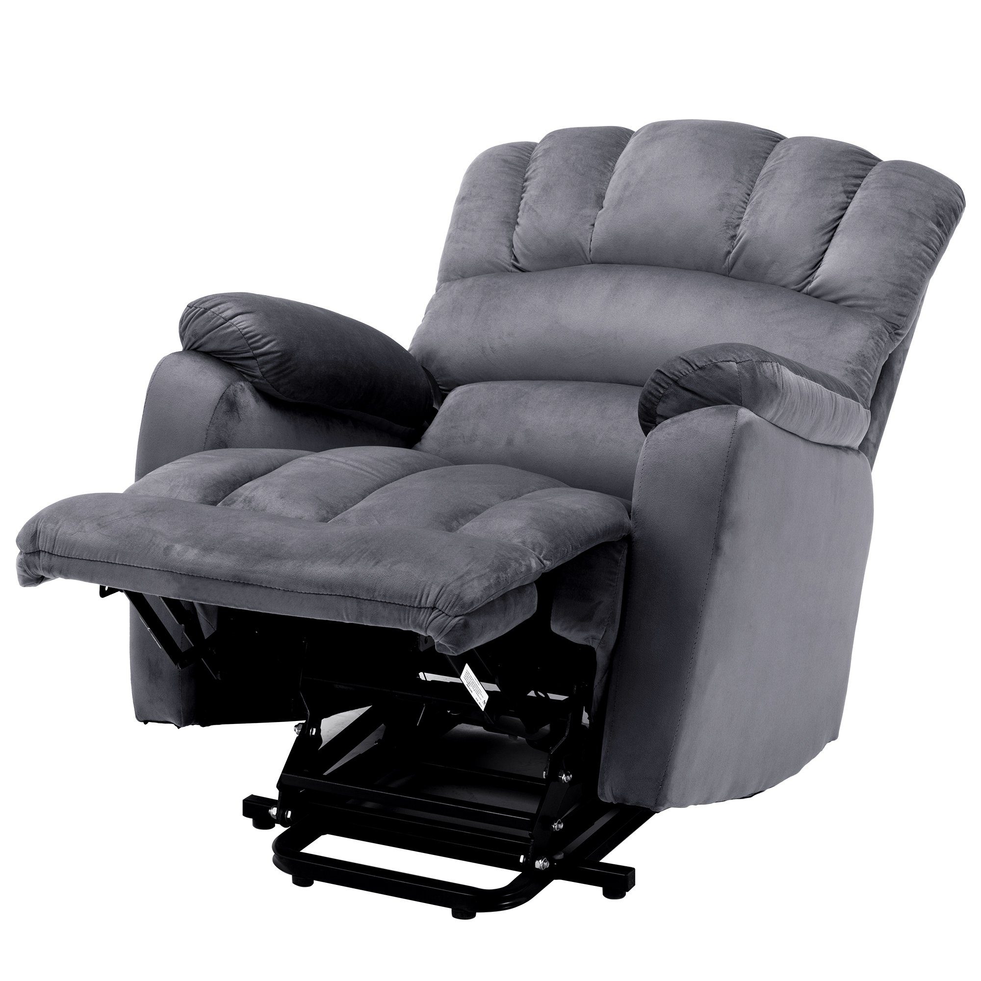 TV-Sessel (Fernsehsessel mit Aufstehhilfe, elektrisch Massagesessel mit Fernbedienung, bis 135 kg belastbar), Relaxsessel mit Liegefunktion, Wärmefunktion und Massagefunktion