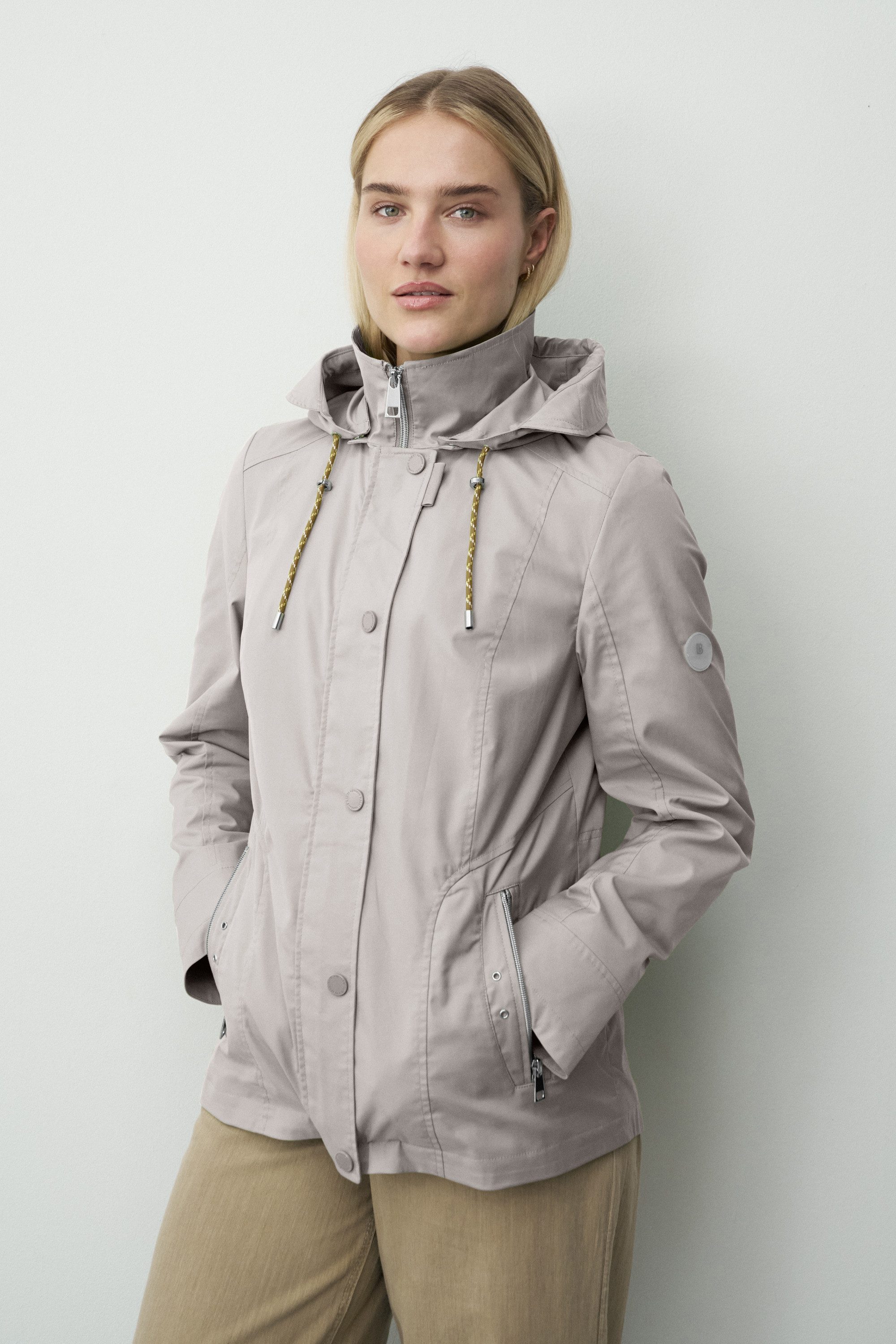 Barbara Lebek Outdoorjacke Übergangsjacke, Frühlingsjacke oder Damenjacke mit abnehmbarer Kapuze
