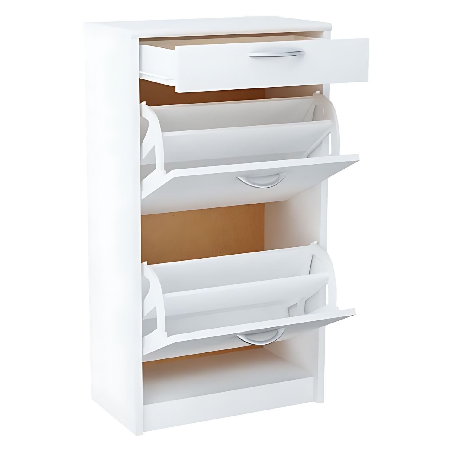 Mein-Regal Highboard NALA, Weiß Schuhkipper Schuhschrank günstig online kaufen