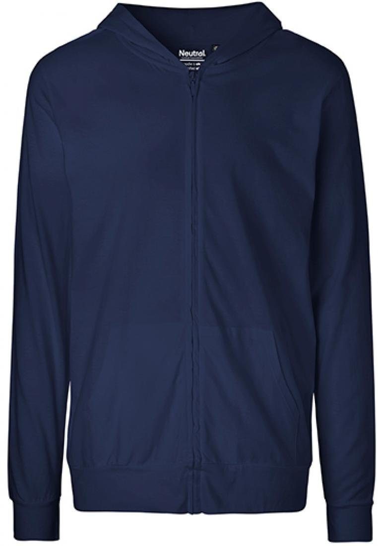 Neutral Sweatjacke Unisex Jersey Hoodie with Zip / Doppelt gefütterte Kapuze