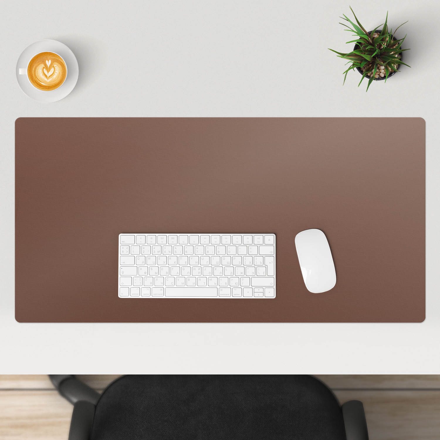Thumbnail - Tulup Schreibtischunterlage Desk Pad Farbe Braun Schreibtisch Matte Büro-Schreibtischmatte
