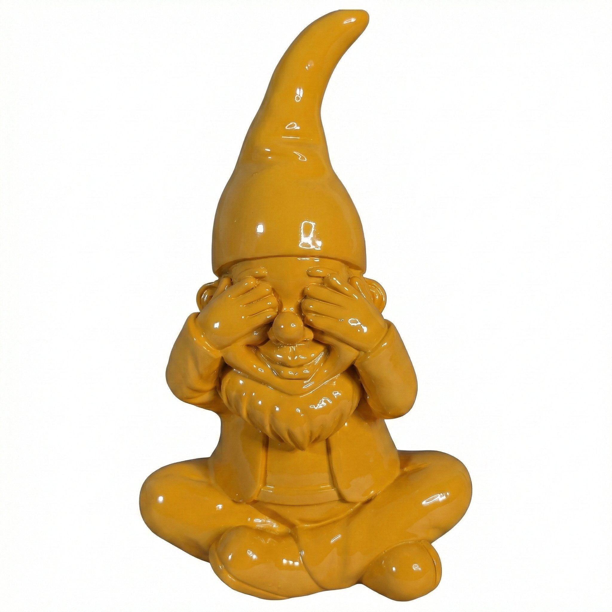 colourliving Gartenzwerg GartenPoser BlindPoser (Nichts sehen) in 2 Größen & 6 Farben, (1 St), Der moderne Gartenzwerg im Pastell-Look