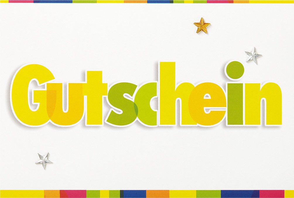 Grußkarten Gutschein - PopUp-Card - Klappkarte mit 3D-Innenleben - Grußkarte