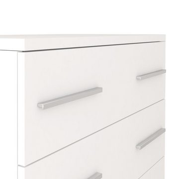 MOEBLO Kommode Marsala II 4s (Sideboard Wohnzimmer Kommode Schlafzimmer, Komodenschrank, Highboard, modischen silbernen Griffe), (BxHxT):80x93x40cm