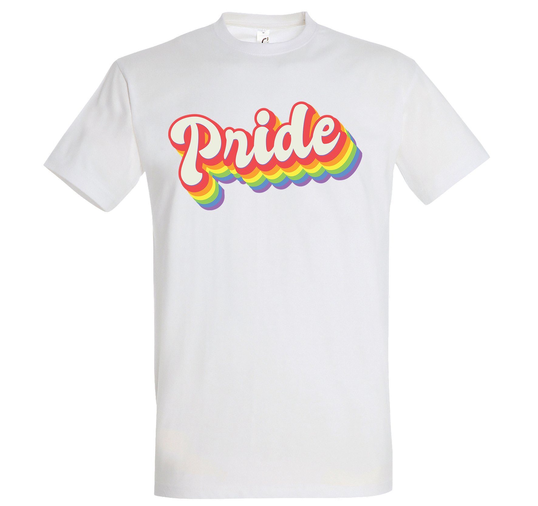 Youth Designz Print-Shirt PRIDE Herren T-Shirt mit Logo Aufdruck Weiß