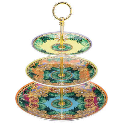 Rosenthal meets Versace Etagere Versace Jungle Animalier Etagere 3-tlg., Porzellan, (3-tlg)