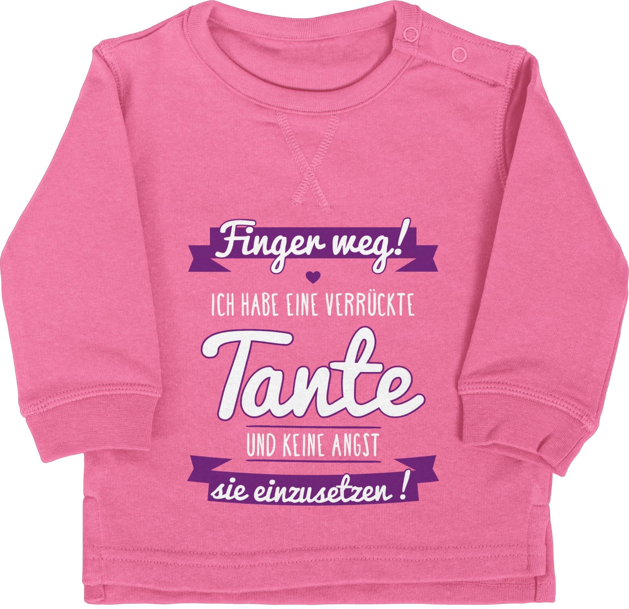 Shirtracer Sweatshirt Ich habe eine verrückte Tante Lila Tante 1 Pink