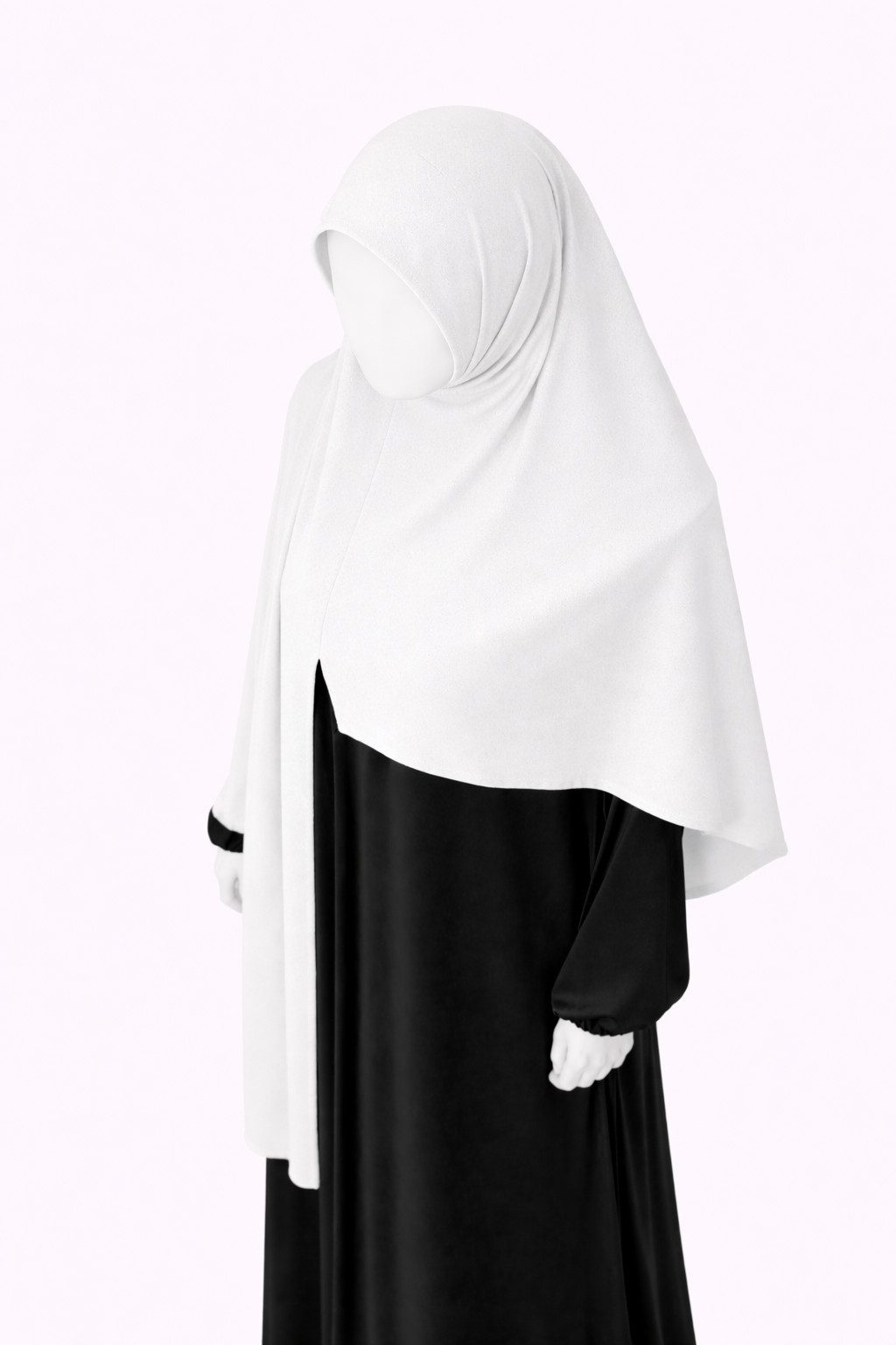 Aymasal Hijab Easy Jersey Hijab to-go Kopftuch Schal Tuch Islam Extra lang 180x70 (Einzelstück, 1-St., Einzelartikel) Easy Hijab mit Frontnaht aus Viskose Stretch Komfort
