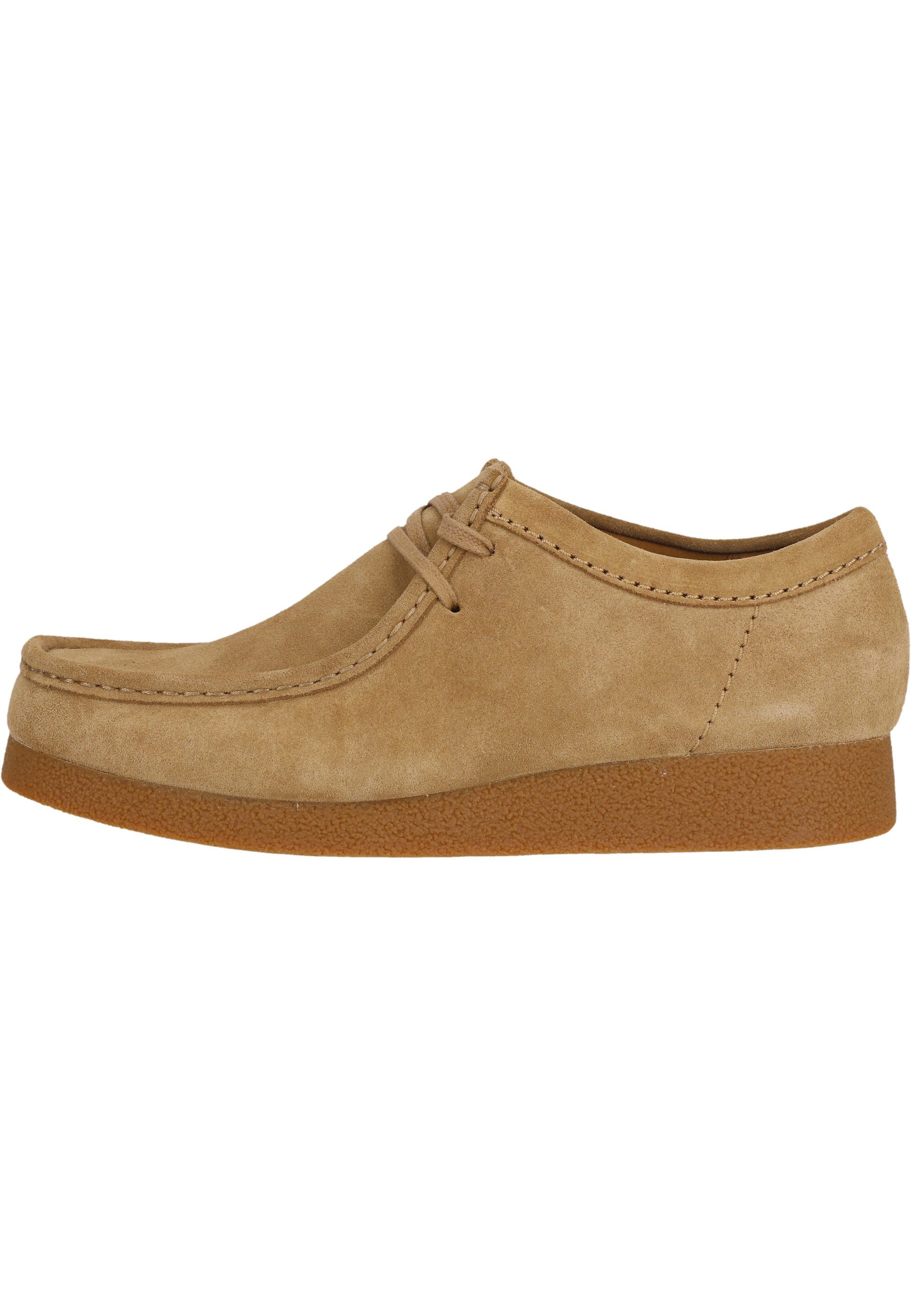 Clarks Wallabee Schnürschuh mit charakteristischer Kieselkrepp-Sohle