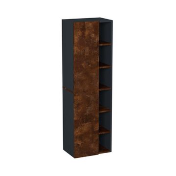GARLIVO Badezimmer-Set Badezimmerschrank GLC1, hängend, stehend, Rust, Hochschrank, Breite 50cm