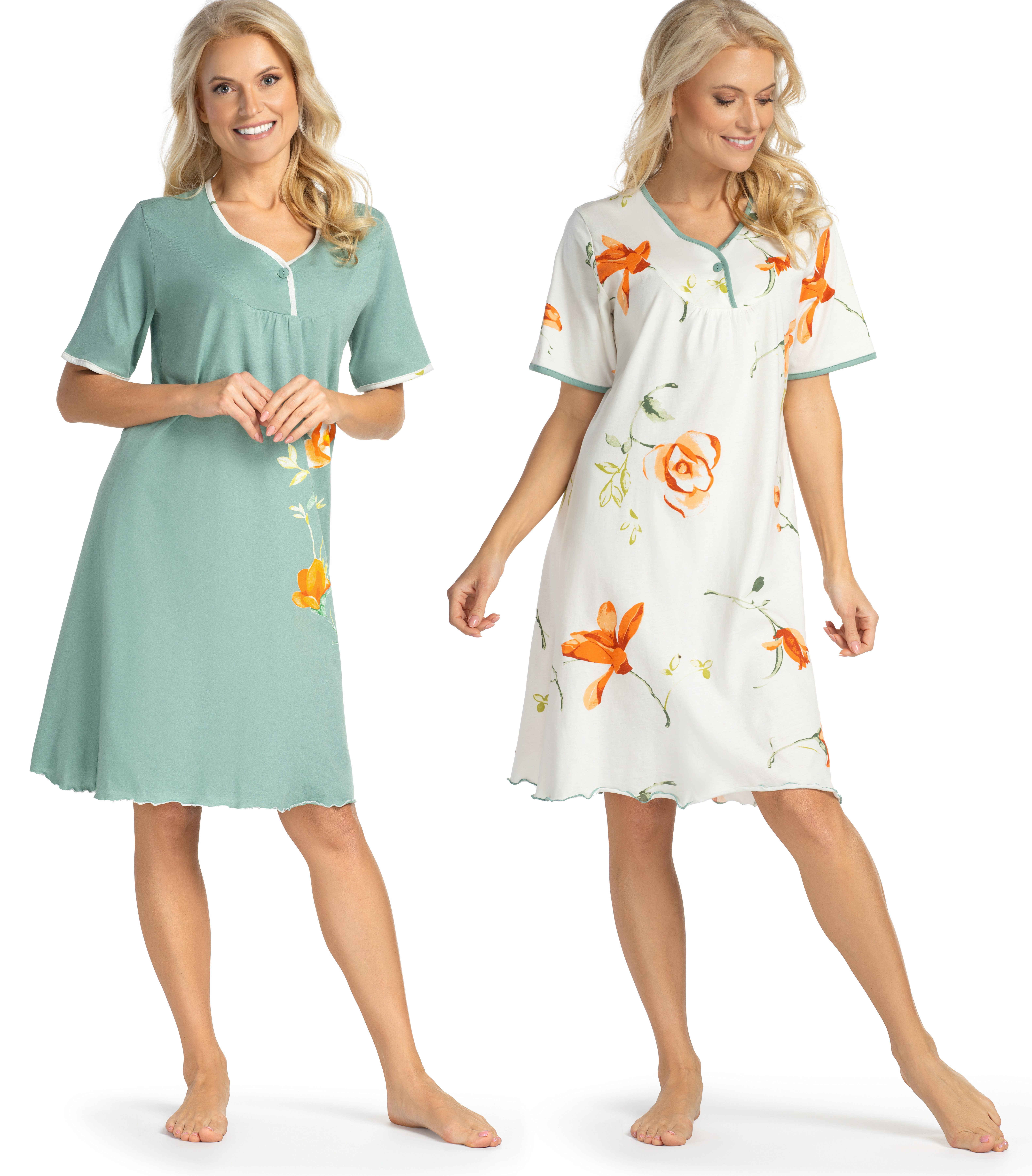 Consult-Tex Nachthemd Doppelpack Kurzarm Nachthemd (Set, günstig online kaufen