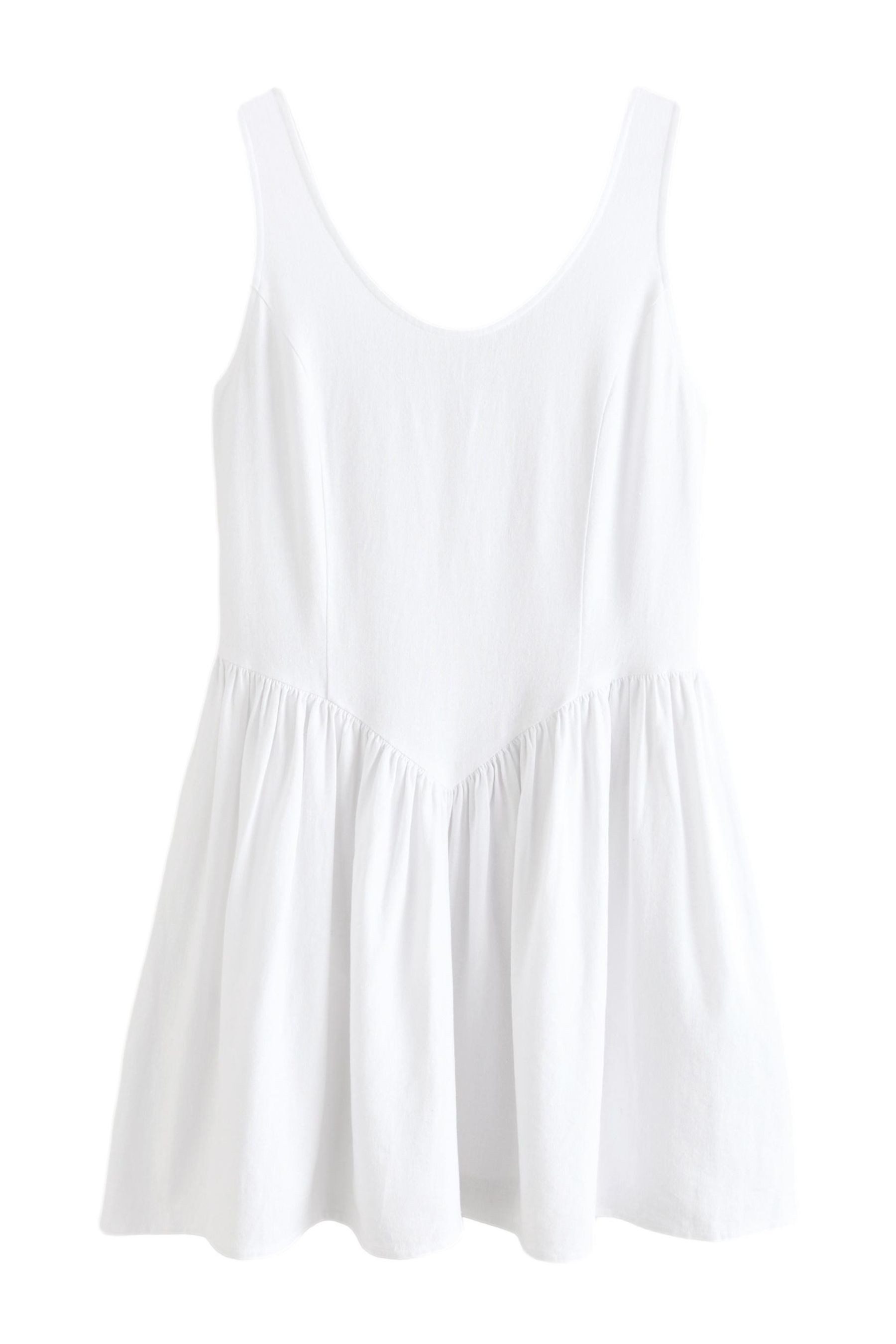 Next Minikleid Ärmelloses, tailliertes Minikleid, U-Ausschnitt (1-tlg) günstig online kaufen