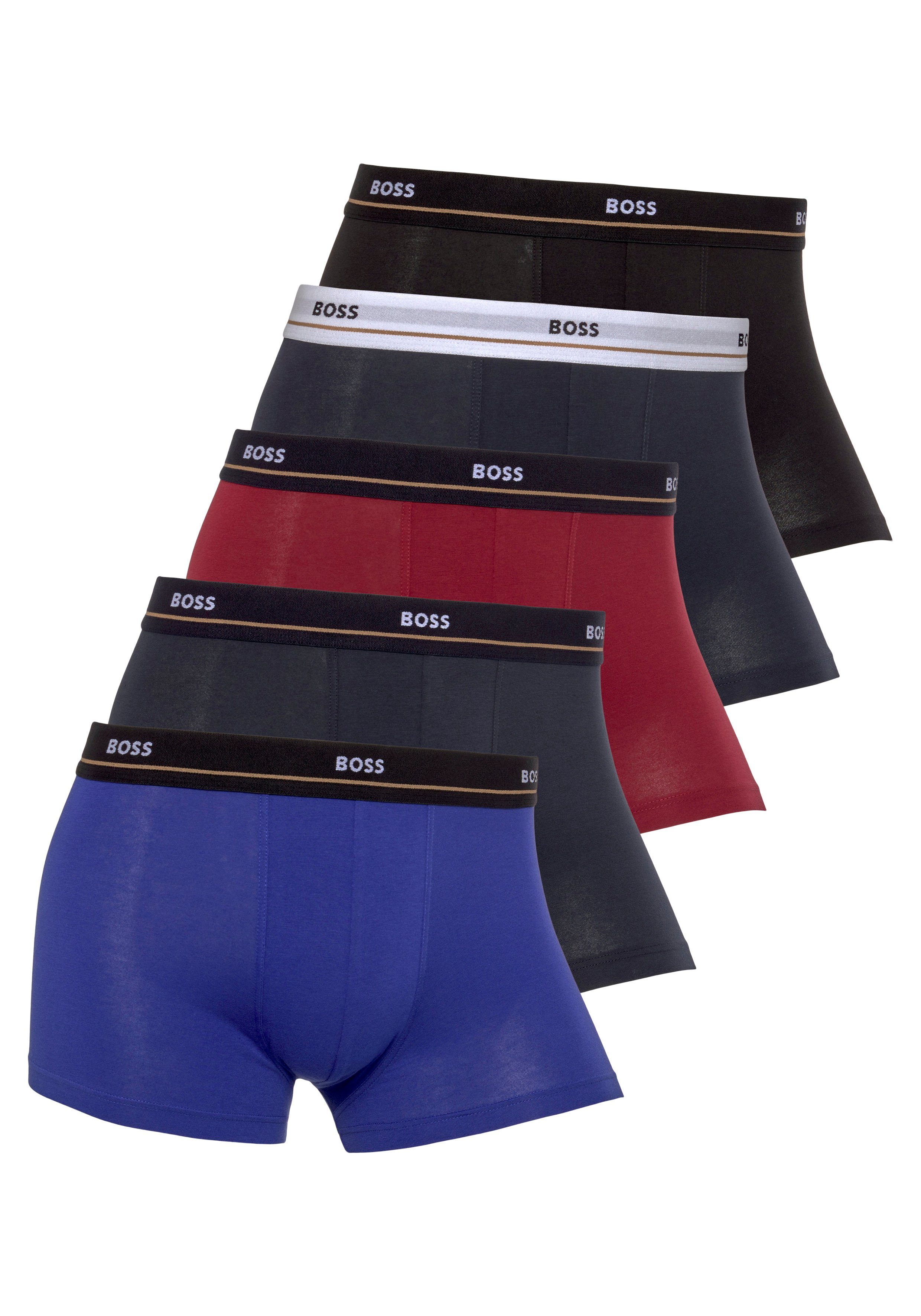 BOSS Trunk Trunk 5P Essential (Packung, 5-St., 5er Pack) mit Logobund Open-Miscellaneous | Boxershorts