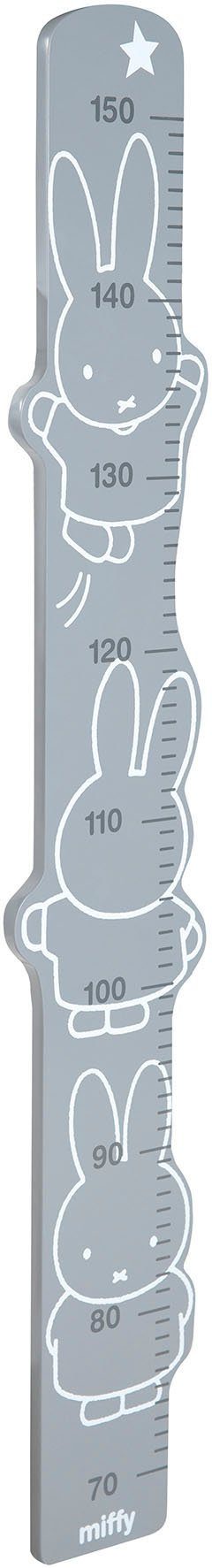 roba® Messlatte miffy®, grau, Skala von 70 cm bis 150 cm