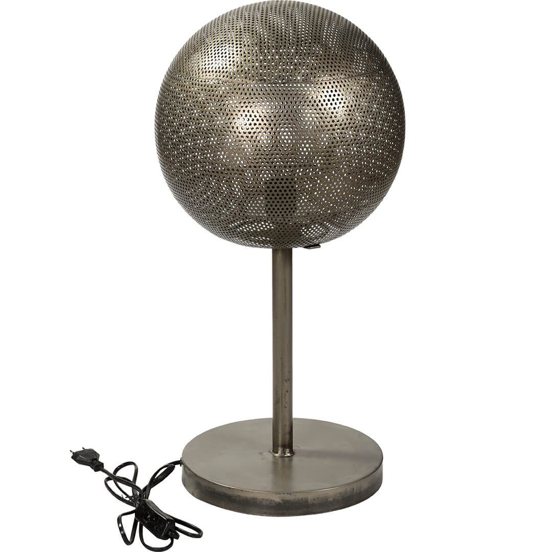 Trademark Living Lampenschirm Moonlight Tischlampe aus perforiertem Eisen