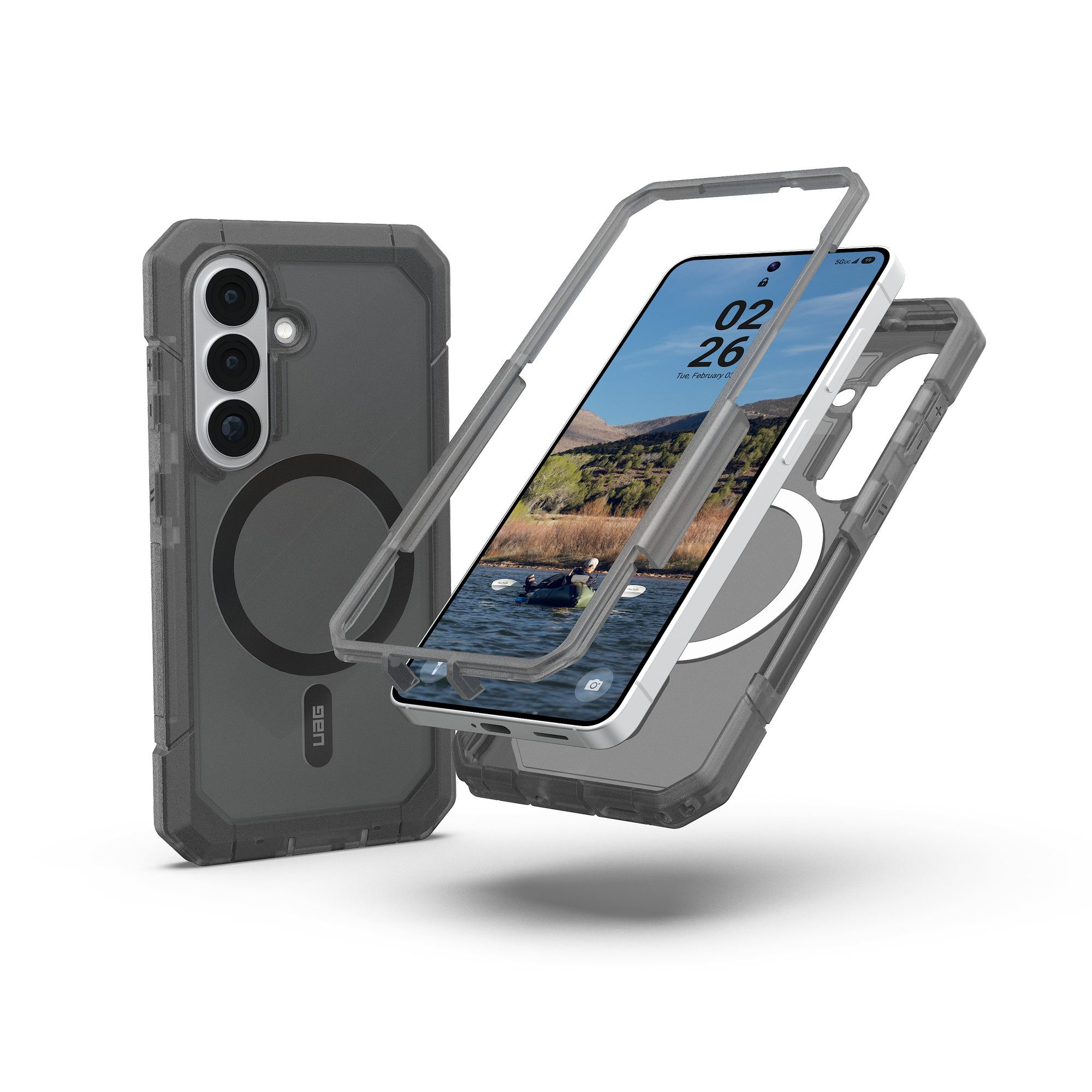 Urban Armor Gear Smartphone-Hülle Trooper - Samsung Galaxy S26 MagSafe Hülle, [7,6 Meter Fallschutz, MagSafe optimiert]