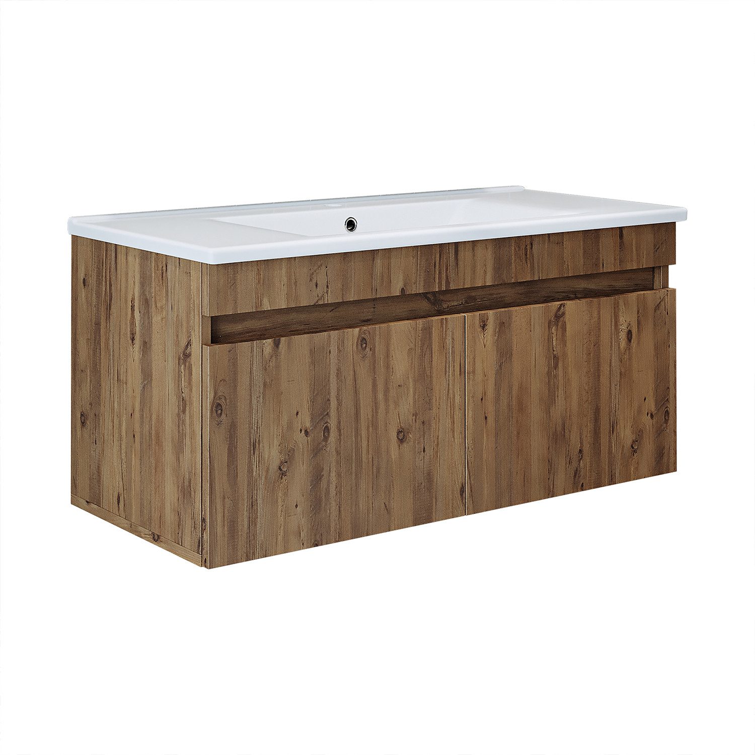 Roomart Badmöbel-Set, (Badmöbel ATRIA 100 cm in 4 Farben Unterschrank mit W günstig online kaufen