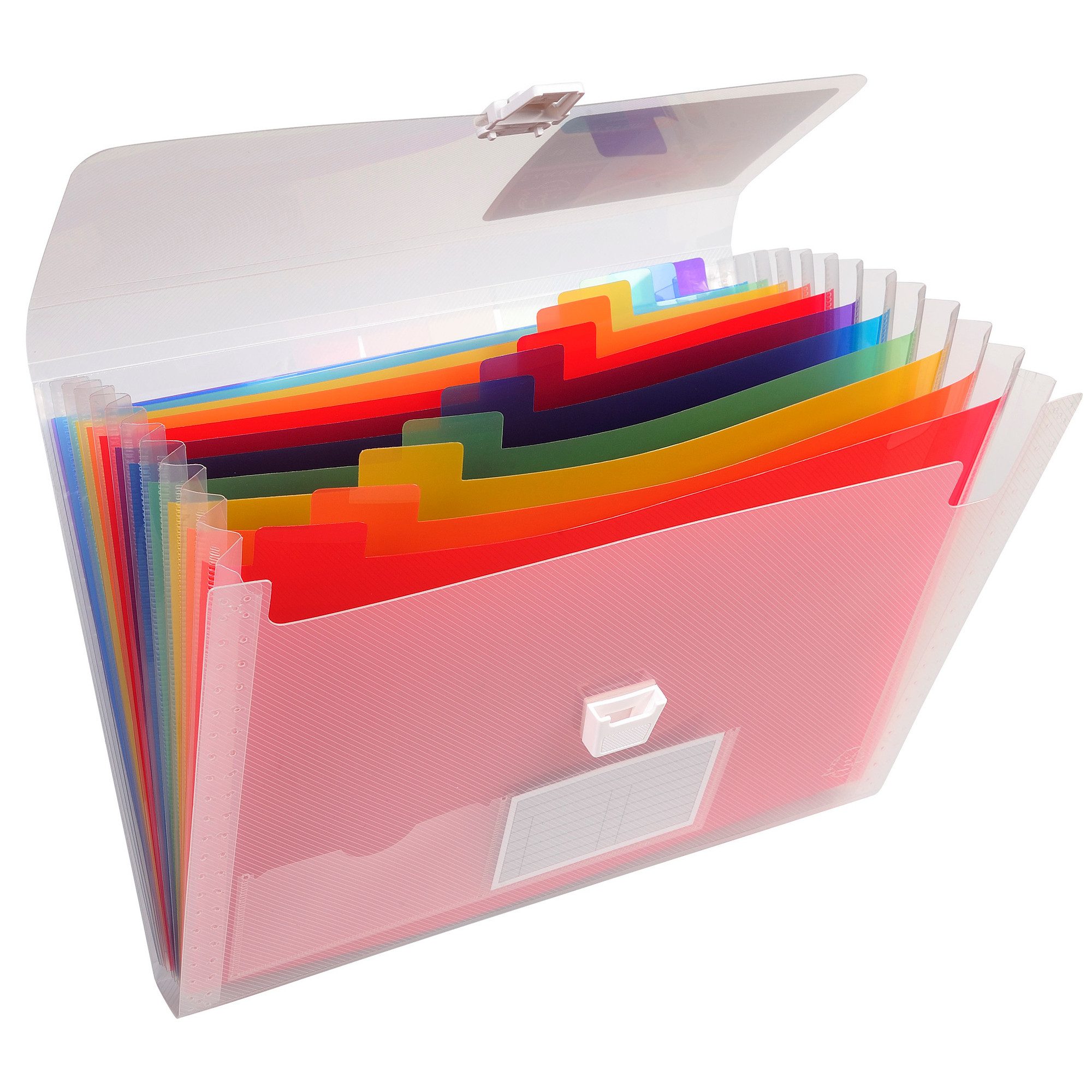 EXACOMPTA Organisationsmappe Fächermappe CRYSTAL 55298E 13Fächer PP (5 Stück)