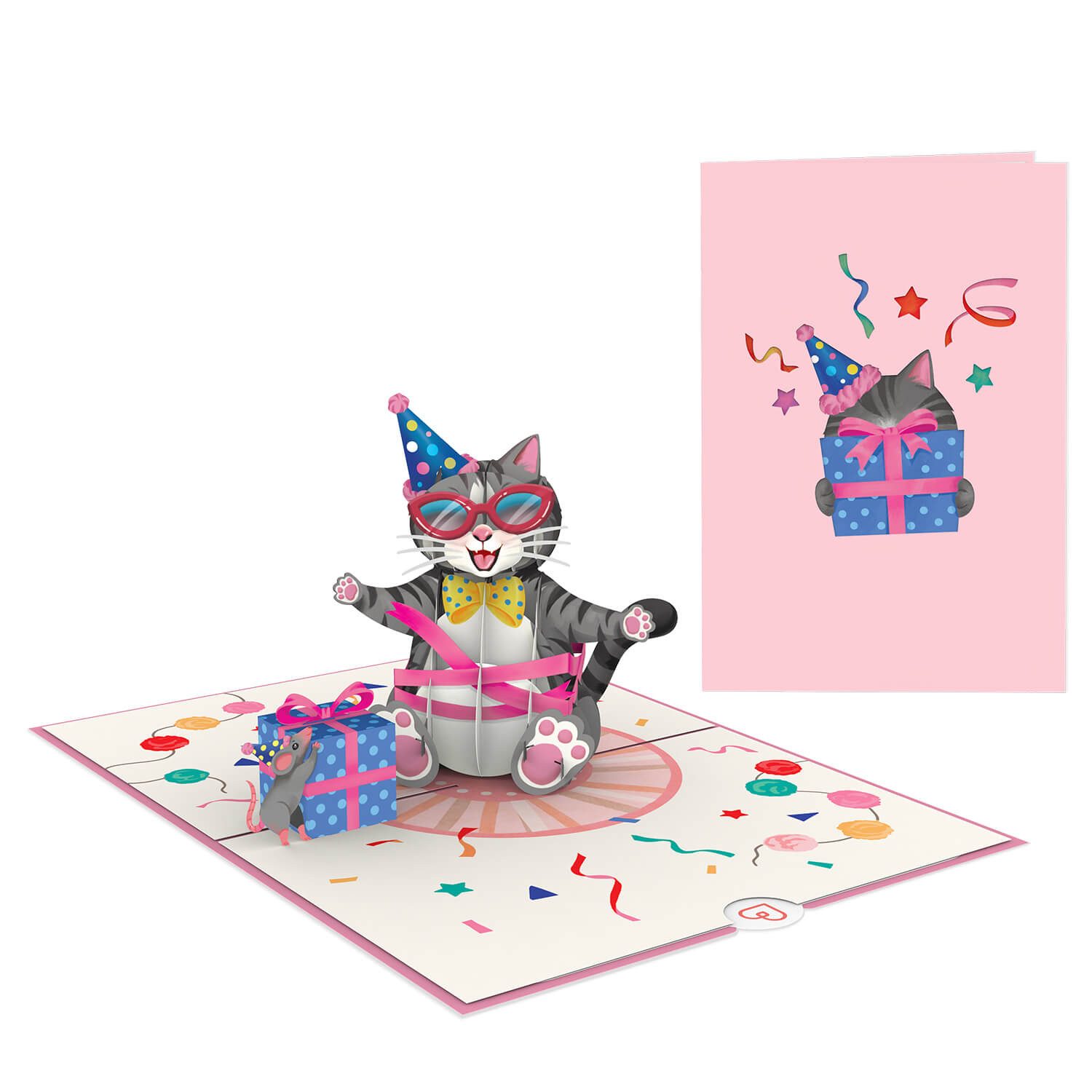 papercrush Geburtstagskarte Geburtstagskatze Pop-Up Karte